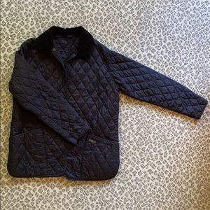 Navy Quilted Barbour Jacket